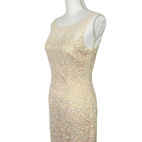 Lilly Pulitzer Fulton Dress Gold Metallic Papillon Lace - Picture 10 of 14